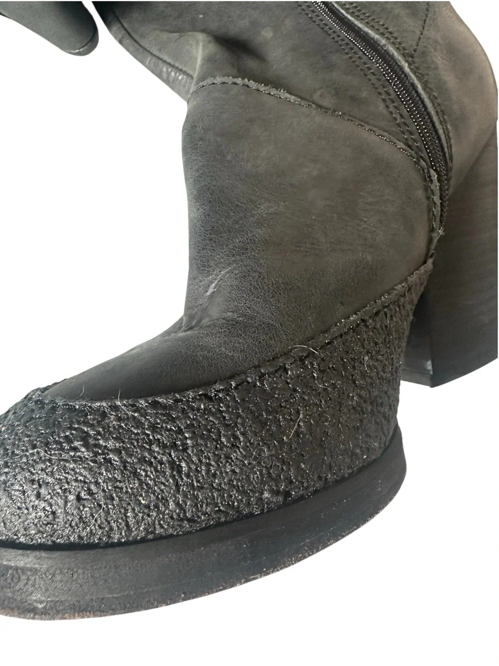 Free People Bright Lights Patchwork Leather Suede Over Knee Boots 38